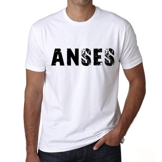 Mens Tee Shirt Vintage T Shirt Anses X-Small White 00561 - White / Xs - Casual