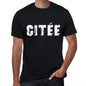 Mens Tee Shirt Vintage T Shirt Citée X-Small Black 00558 - Black / Xs - Casual