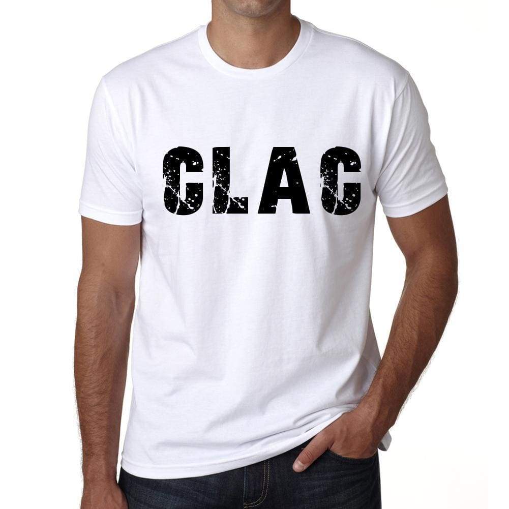 Mens Tee Shirt Vintage T Shirt Clac X-Small White 00560 - White / Xs - Casual