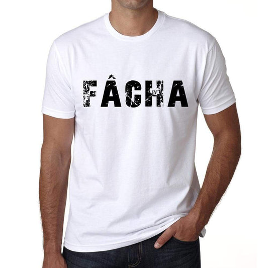 Mens Tee Shirt Vintage T Shirt Fâcha X-Small White 00561 - White / Xs - Casual