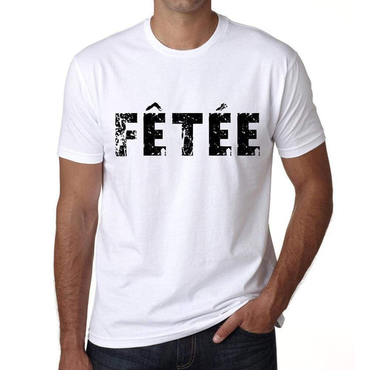 Mens Tee Shirt Vintage T Shirt Fêtée X-Small White 00561 - White / Xs - Casual