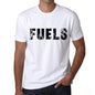 Mens Tee Shirt Vintage T Shirt Fuels X-Small White 00561 - White / Xs - Casual