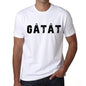 Mens Tee Shirt Vintage T Shirt Gâtât X-Small White 00561 - White / Xs - Casual