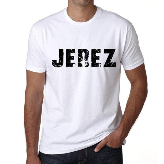 Mens Tee Shirt Vintage T Shirt Jerez X-Small White 00561 - White / Xs - Casual