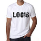 Mens Tee Shirt Vintage T Shirt Logis X-Small White 00561 - White / Xs - Casual