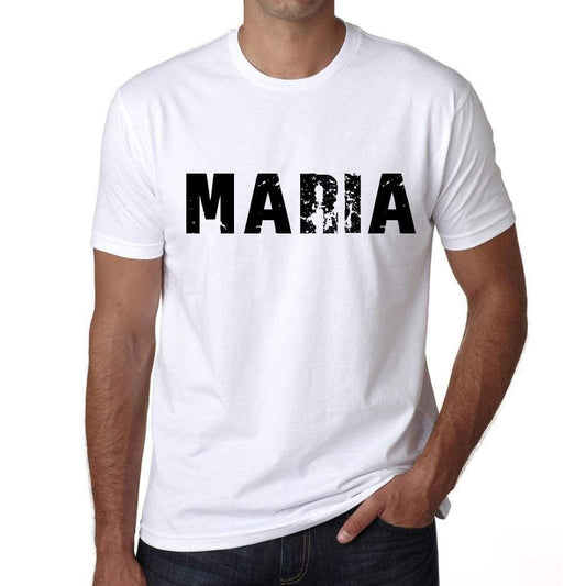 Mens Tee Shirt Vintage T Shirt Maria X-Small White - White / Xs - Casual