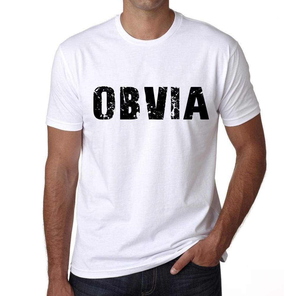 Mens Tee Shirt Vintage T Shirt Obvia X-Small White - White / Xs - Casual