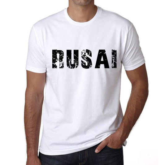 Mens Tee Shirt Vintage T Shirt Rusai X-Small White - White / Xs - Casual