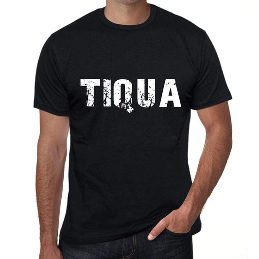 Mens Tee Shirt Vintage T Shirt Tiqua X-Small Black 00558 - Black / Xs - Casual