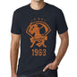 Mens Vintage Tee Shirt Graphic T Shirt Baseball Since 1963 Navy - Navy / Xs / Cotton - T-Shirt