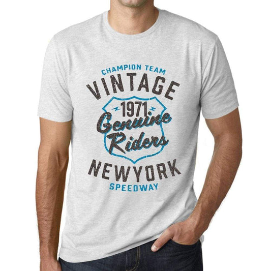 Mens Vintage Tee Shirt Graphic T Shirt Genuine Riders 1971 Vintage White - Vintage White / Xs / Cotton - T-Shirt