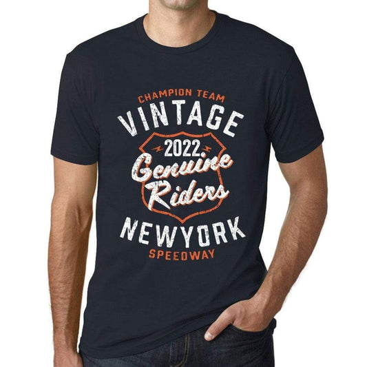 Mens Vintage Tee Shirt Graphic T Shirt Genuine Riders 2022 Navy - Navy / Xs / Cotton - T-Shirt