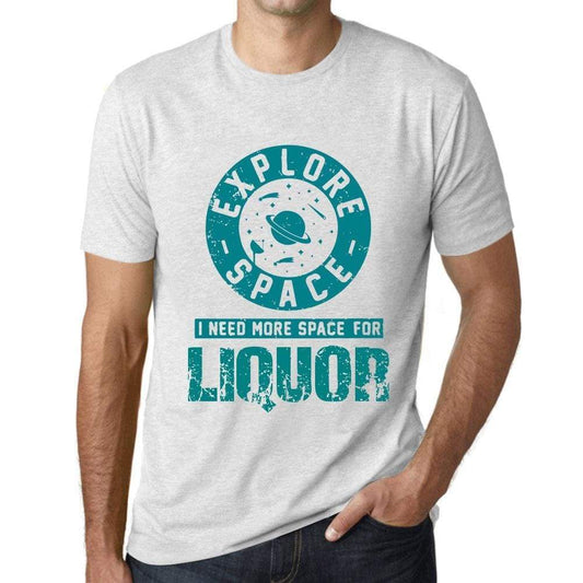 Mens Vintage Tee Shirt Graphic T Shirt I Need More Space For Liquor Vintage White - Vintage White / Xs / Cotton - T-Shirt