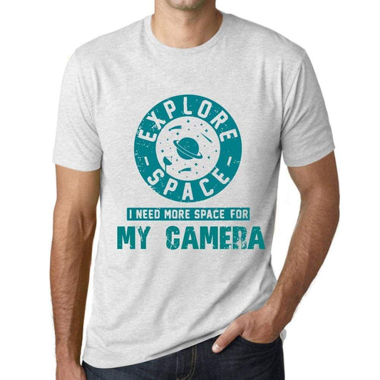 Mens Vintage Tee Shirt Graphic T Shirt I Need More Space For My Camera Vintage White - Vintage White / Xs / Cotton - T-Shirt