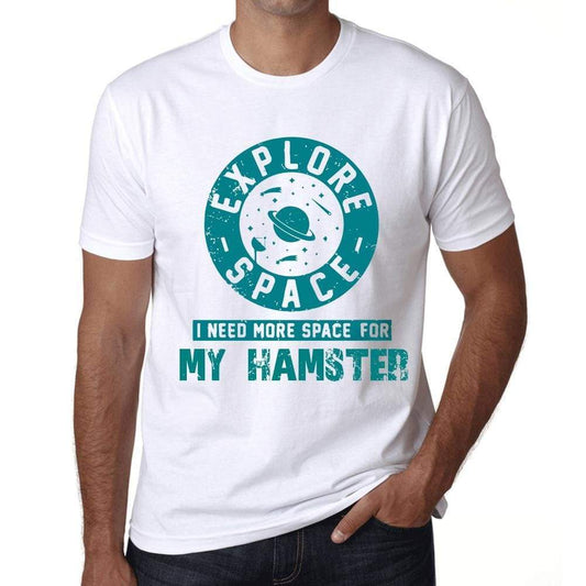 Mens Vintage Tee Shirt Graphic T Shirt I Need More Space For My Hamster White - White / Xs / Cotton - T-Shirt