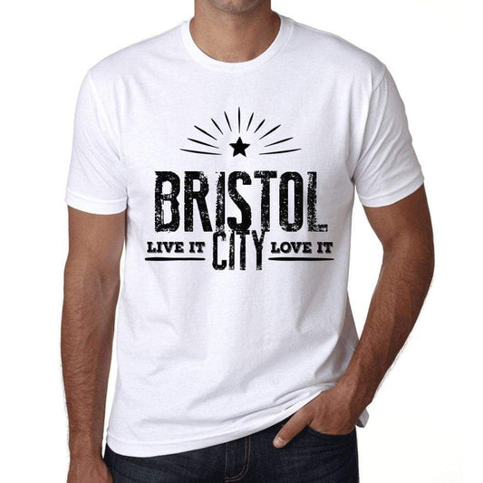 Mens Vintage Tee Shirt Graphic T Shirt Live It Love It Bristol White - White / Xs / Cotton - T-Shirt