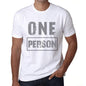Mens Vintage Tee Shirt Graphic T Shirt One Person White - White / Xs / Cotton - T-Shirt