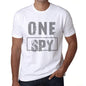 Mens Vintage Tee Shirt Graphic T Shirt One Spy White - White / Xs / Cotton - T-Shirt