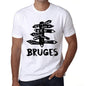 Mens Vintage Tee Shirt Graphic T Shirt Time For New Advantures Bruges White - White / Xs / Cotton - T-Shirt
