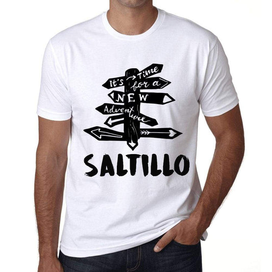 Mens Vintage Tee Shirt Graphic T Shirt Time For New Advantures Saltillo White - White / Xs / Cotton - T-Shirt
