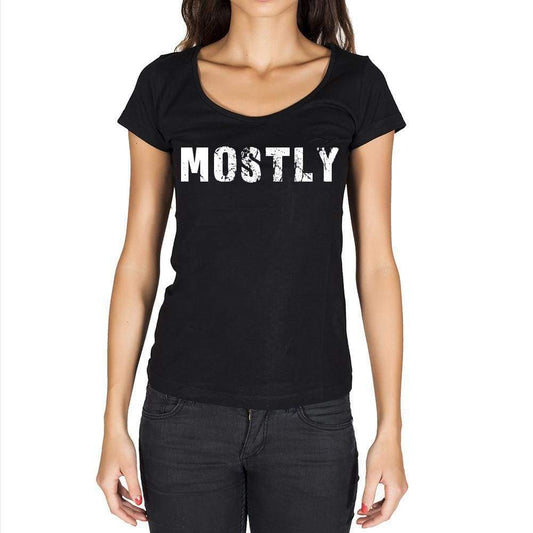 Mostly Womens Short Sleeve Round Neck T-Shirt - Casual