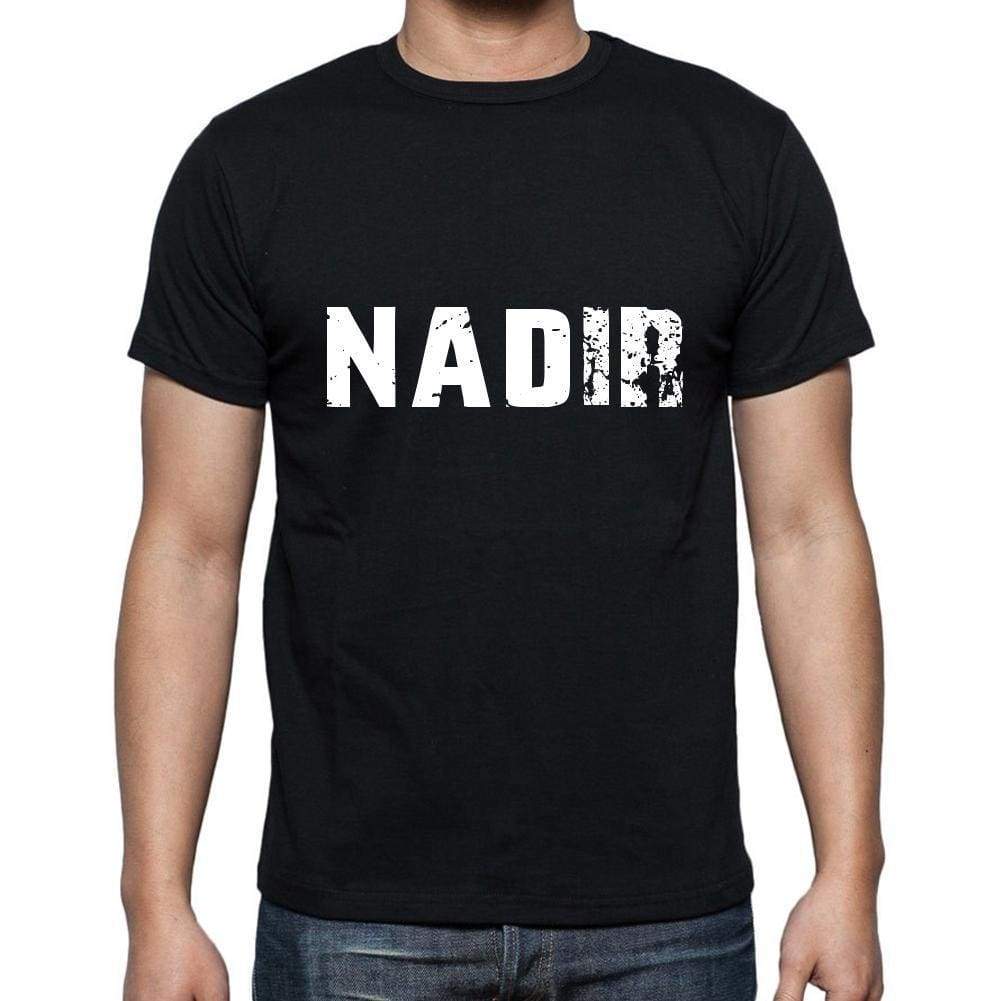 Nadir Mens Short Sleeve Round Neck T-Shirt 5 Letters Black Word 00006 - Casual
