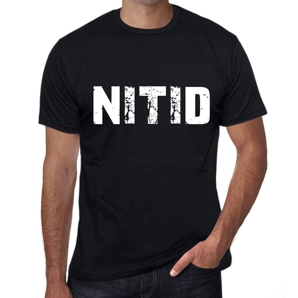 Nitid Mens Retro T Shirt Black Birthday Gift 00553 - Black / Xs - Casual