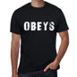 Obeys Mens Retro T Shirt Black Birthday Gift 00553 - Black / Xs - Casual