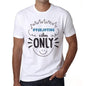 Overjoying Vibes Only White Mens Short Sleeve Round Neck T-Shirt Gift T-Shirt 00296 - White / S - Casual