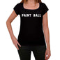 Paint Ball Womens T Shirt Black Birthday Gift 00547 - Black / Xs - Casual