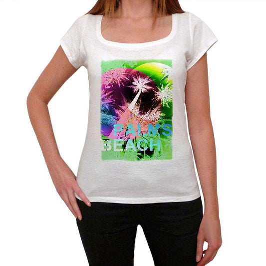Palms Beach Green T-shirt for women,short sleeve,cotton tshirt,women t shirt,gift - Marliss