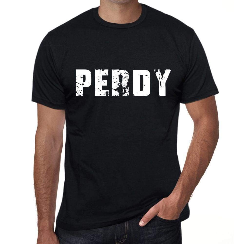 Perdy Mens Retro T Shirt Black Birthday Gift 00553 - Black / Xs - Casual