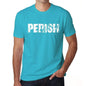Perish Mens Short Sleeve Round Neck T-Shirt 00020 - Blue / S - Casual