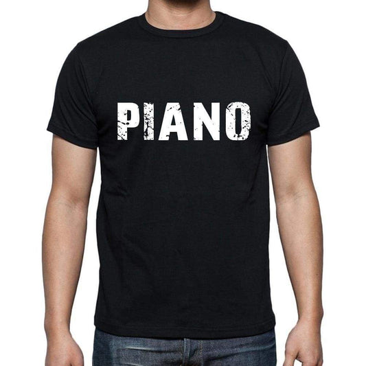 Piano French Dictionary Mens Short Sleeve Round Neck T-Shirt 00009 - Casual