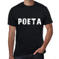 Poeta Mens T Shirt Black Birthday Gift 00550 - Black / Xs - Casual