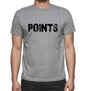 Points Grey Mens Short Sleeve Round Neck T-Shirt 00018 - Grey / S - Casual