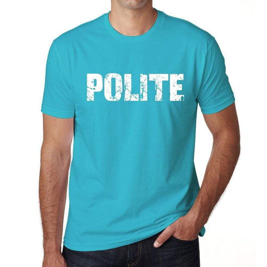 Polite Mens Short Sleeve Round Neck T-Shirt 00020 - Blue / S - Casual
