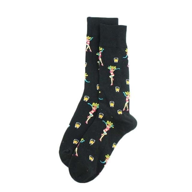 Creative Food Animal Socks Combed Cotton Funny Socks Men Novelty Design Plane Dinosaur Crew Skateboard Socks Calcetines Hombre