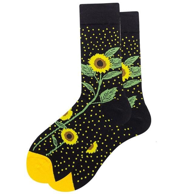 Autumn Winter Unisex warm Cotton Long cycling Socks women's Hip hop Funny happy men socks with print for Christmas sports socks