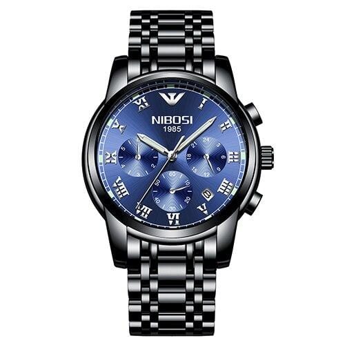 NIBOSI Blue Watch Men Watches Luxury Top Brand Mens Watch Relogio Masculino Navy Blue Military Army Analog Quartz Wrist Watches