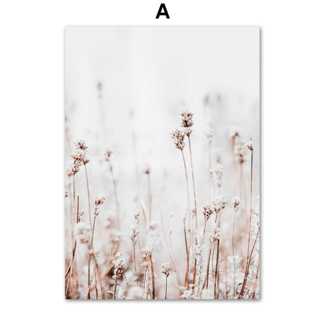 Farm Plant Flower Leaves Wheat Landscape Wall Art Canvas Painting Nordic Posters And Prints Wall Pictures For Living Room Decor