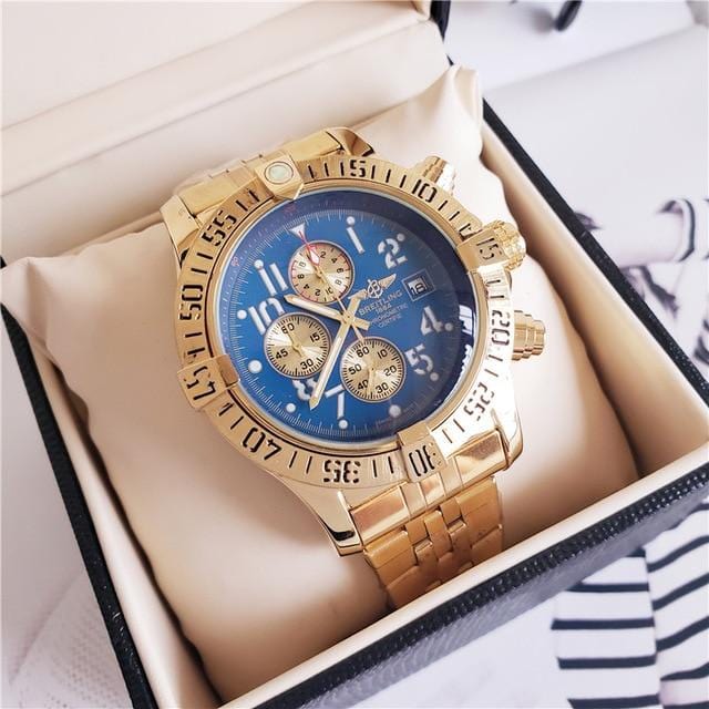 NEW Breitling Luxury Brand Mechanical Wristwatch Mens Watches Quartz Watch with Stainless Steel Strap relojes hombre automatic