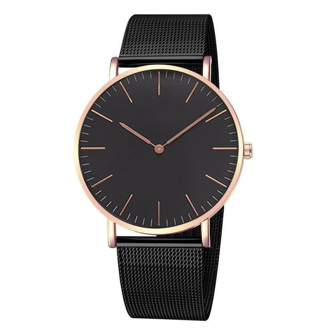 Luxury Brand Women Watches Fashion Stainless Steel Strap Quartz Wrist Watch Ultra-thin Ladies Dress Watch Men Watches Clock Gift