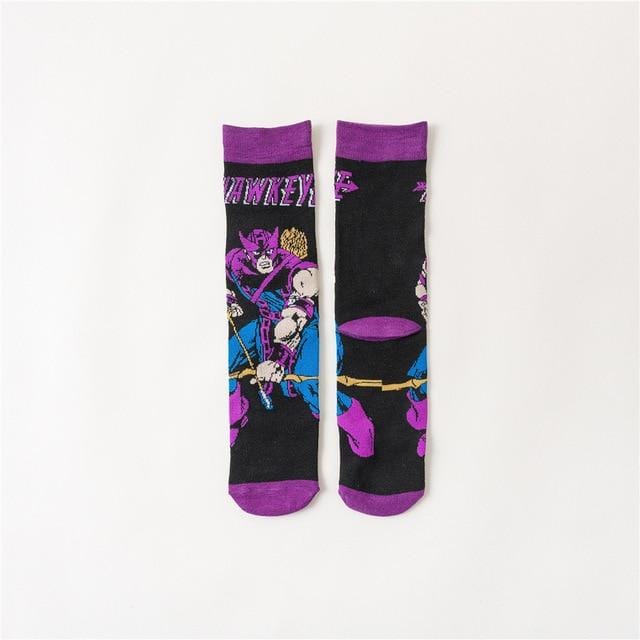 2020 Funny cartoon anime print socks rabbit duck fashion personalized novelty men women comfort breathable blue gray cotton sock