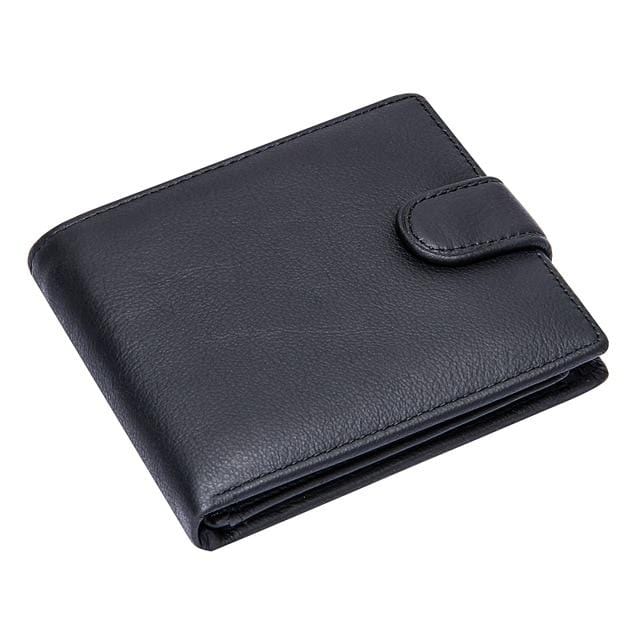 Mens Wallet Genuine Leather Wallets Men Brief Design Business Slim Credit Card Holders Hasp Clutch Purse with Coin Pocket Male