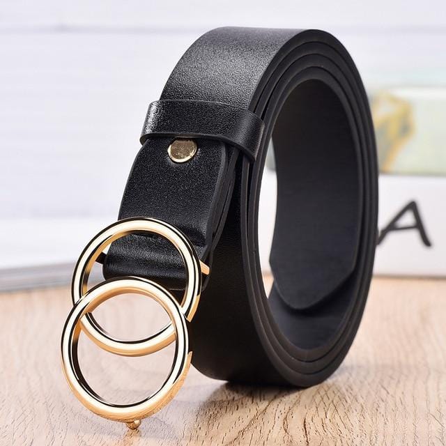 NO.ONEPAUL women belt Genuine Leather New Punk style fashion Pin Buckle jeans Decorative Belt Chain luxury brand belts for women