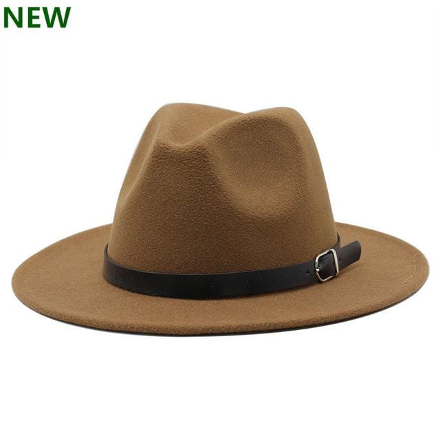 free shipping 2019 new Fashion men fedoras women's fashion jazz hat summer spring black woolen blend cap outdoor casual hat