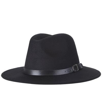 free shipping 2019 new Fashion men fedoras women's fashion jazz hat summer spring black woolen blend cap outdoor casual hat