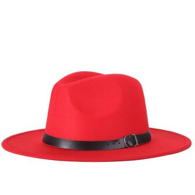 free shipping 2019 new Fashion men fedoras women's fashion jazz hat summer spring black woolen blend cap outdoor casual hat