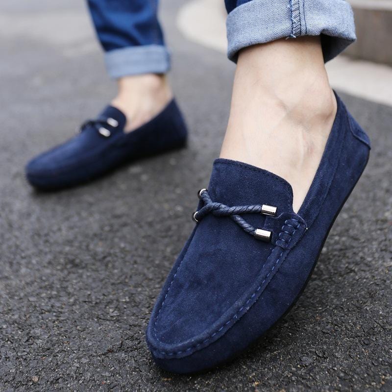 UPUPER Spring Summer NEW Men's Loafers Comfortable Flat Casual Shoes Men Breathable Slip-On Soft Leather Driving Shoes Moccasins